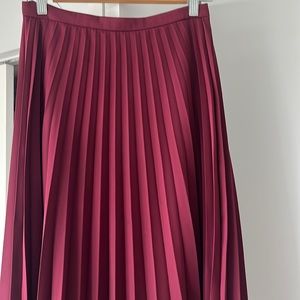 J.Crew Pleated Midi Skirt